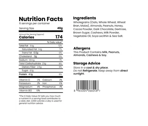 Peanut Butter & Nut Fusion - Single Bar