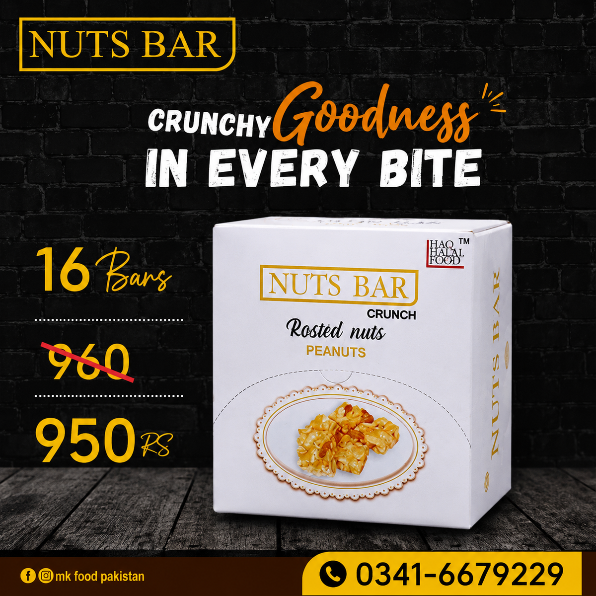 Crunchy & Tasty Nuts Bar (peanuts)