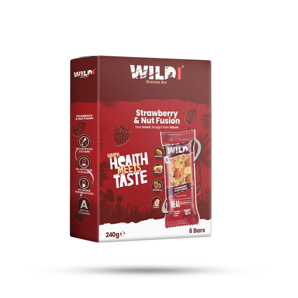 Strawberry & Nut Fusion - 6 Bars